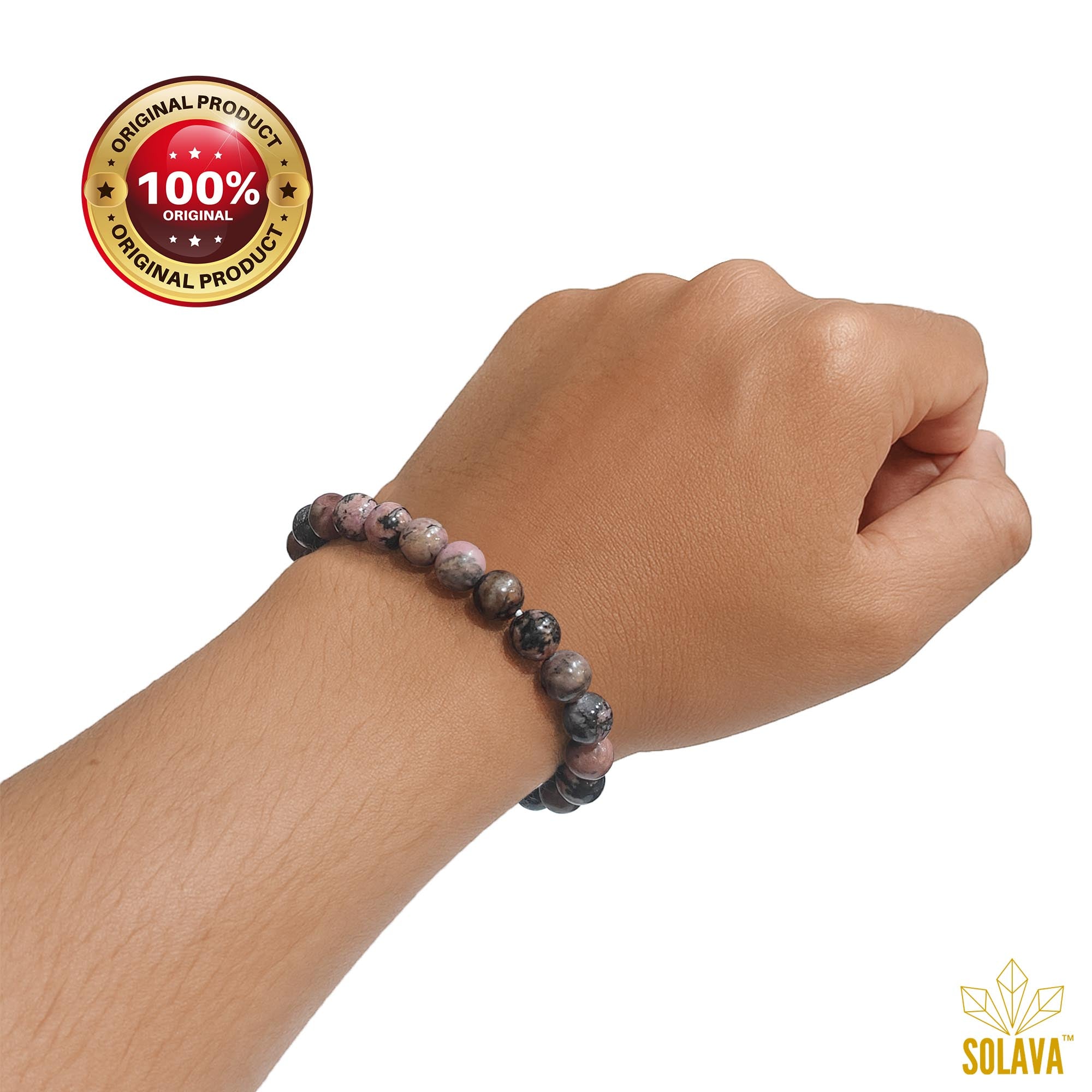Rhodonite Bracelet with Certificate