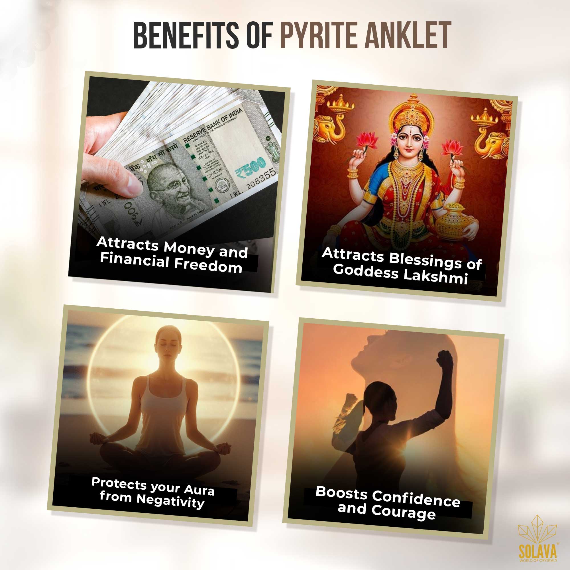 Raw Pyrite Anklet Certified - Pyrite Payal