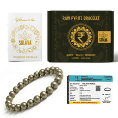 Premium Pyrite Bracelet with Certificate for Men and Women
