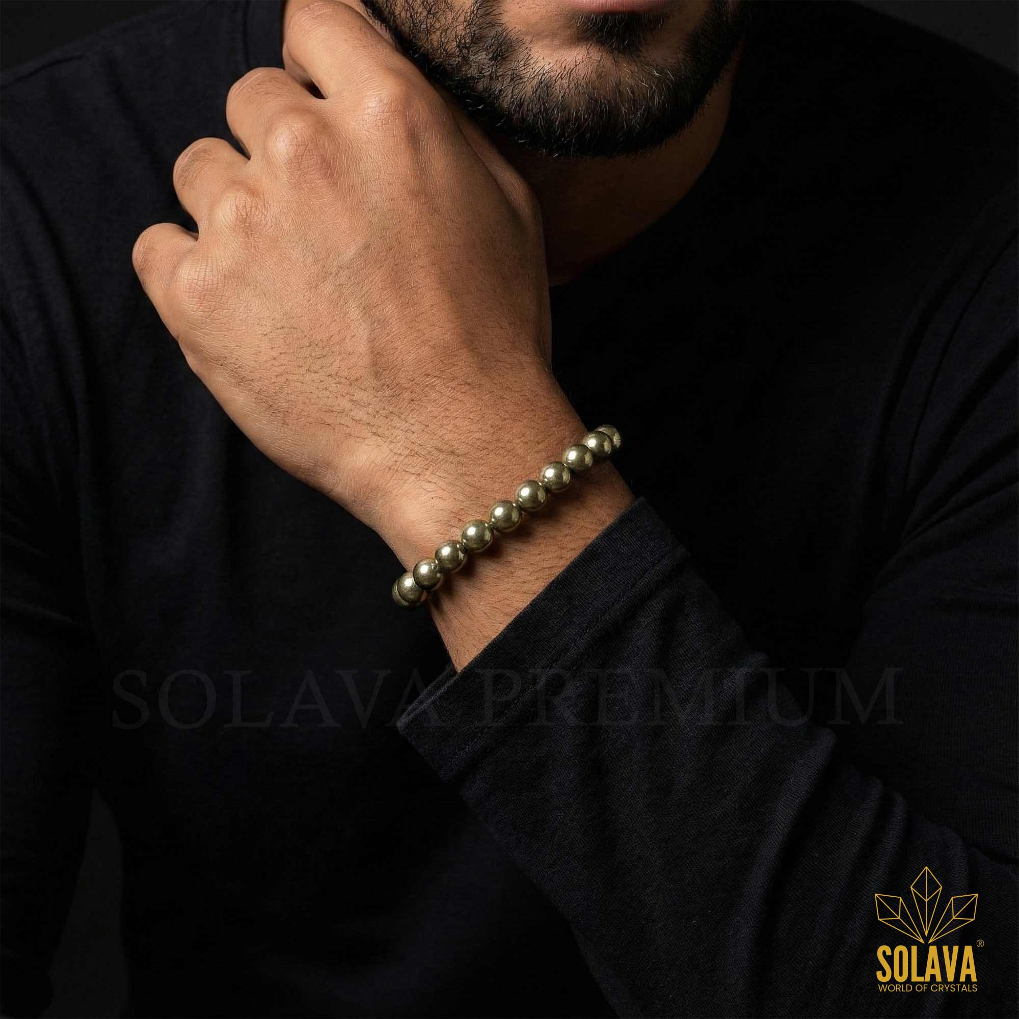 Premium Pyrite Bracelet with Certificate for Men and Women