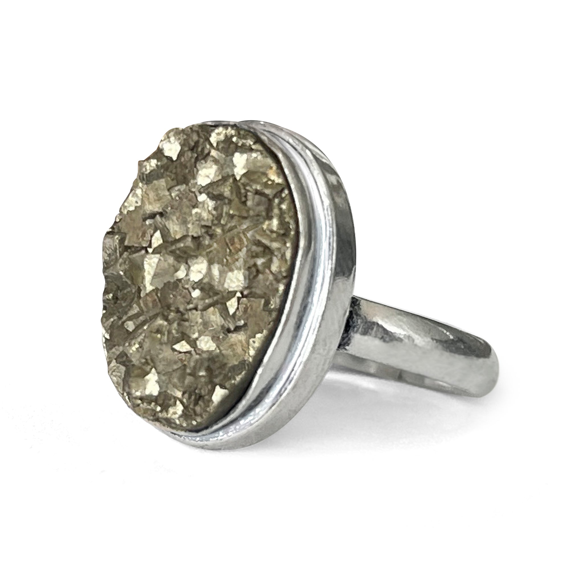 Pyrite Stone Original Ring - Certified Adjustable