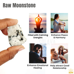 Original Moonstone Raw Crystal Stone