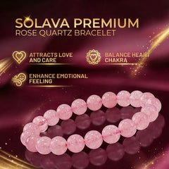 Premium Rose Quartz Bracelet for Women and Men