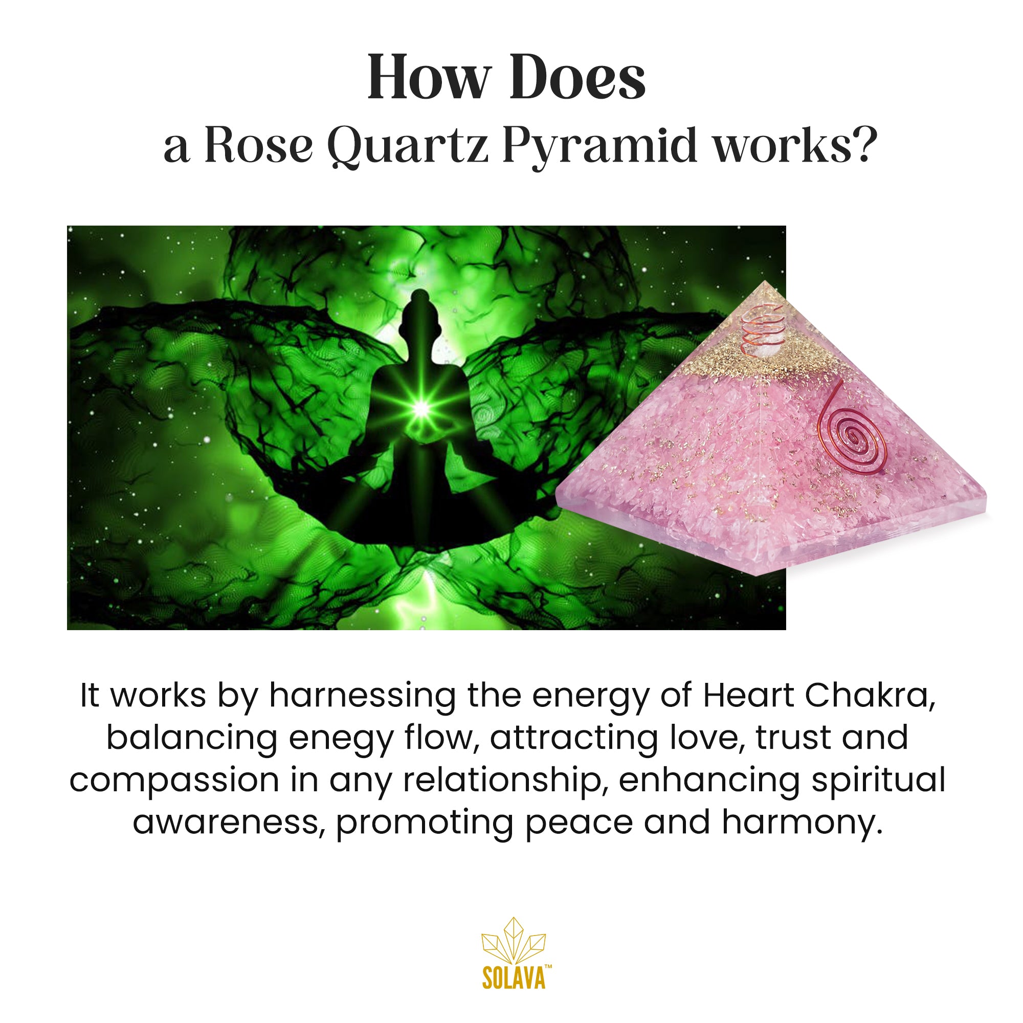 Original Rose Quartz Crystal Pyramid