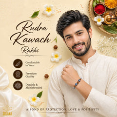 Natural Rudra Kawach Rakhi with Certificate