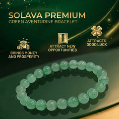 Premium Green Aventurine Bracelet for Men & Women with Certificate