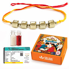 Original Golden Pyrite Rakhi with Certificate