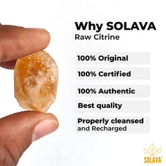 Natural Original Raw Citrine Crystals Original Certified - Raw - 2+ Piece