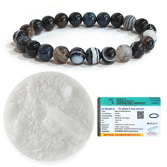 Sulemani Hakik Bracelet Original Certified with Selenite Plate
