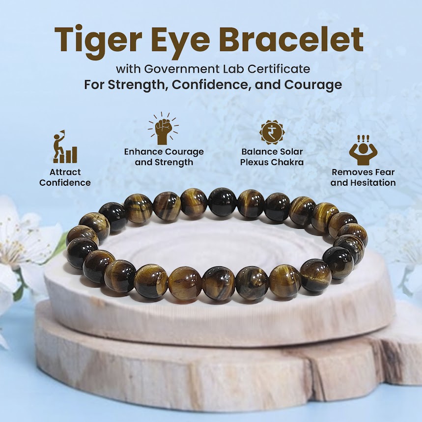 Original Tiger Eye Bracelet with Certificate