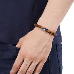 Original Tiger Eye Bracelet with Evil Eye