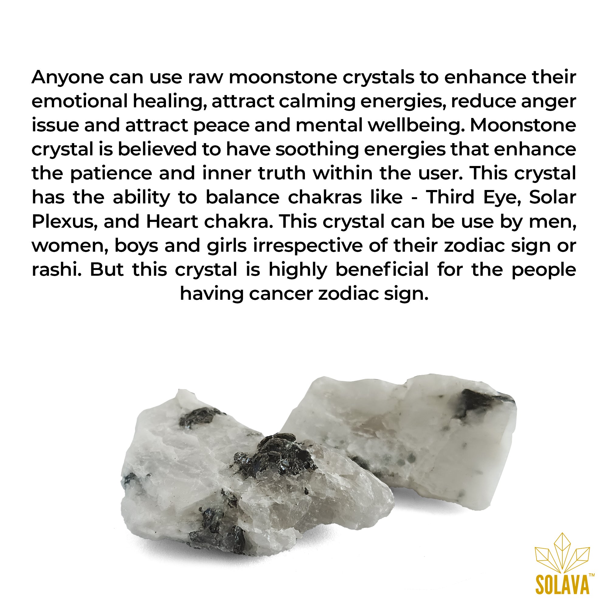 Original Moonstone Raw Crystal Stone