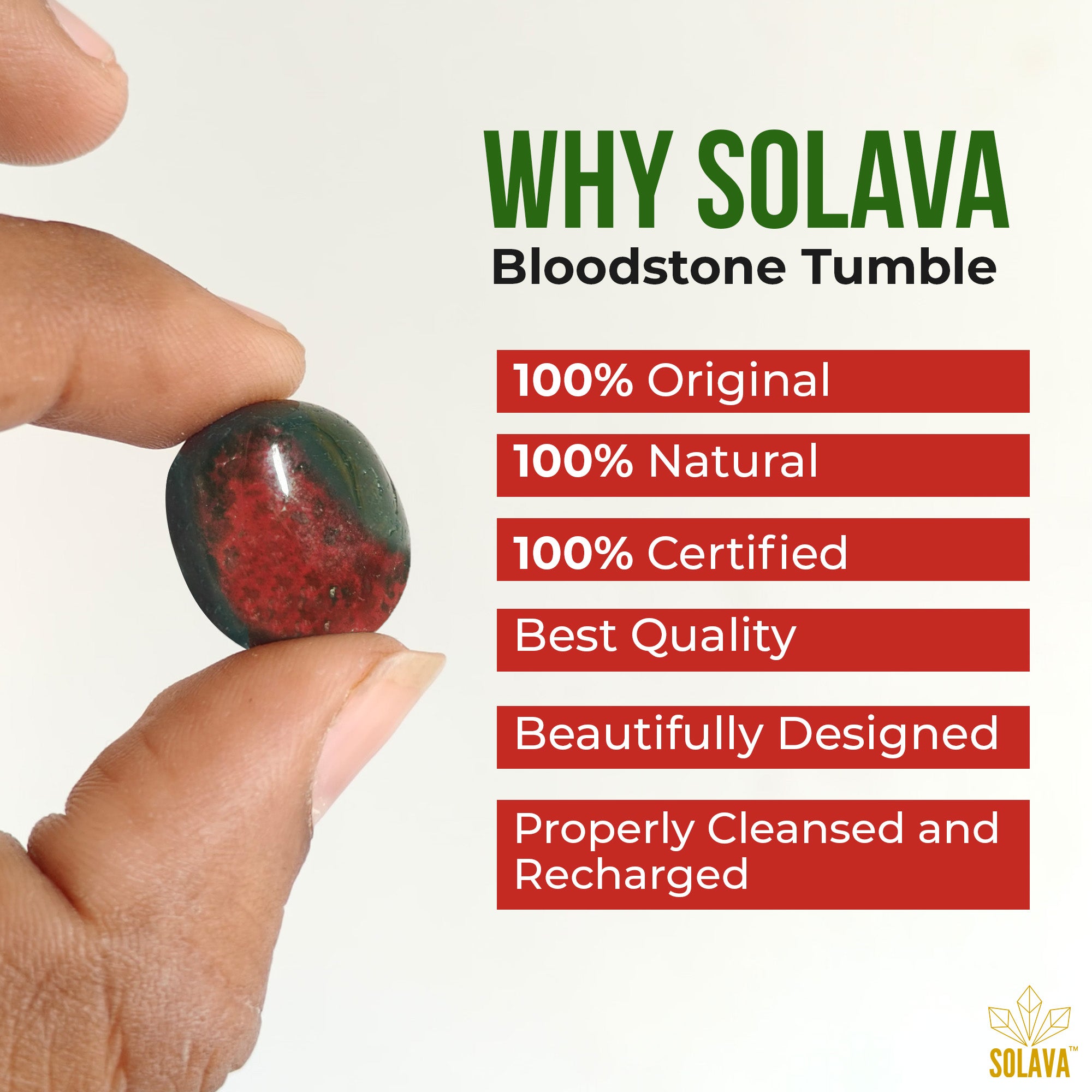 Original Bloodstone Crystal Tumble