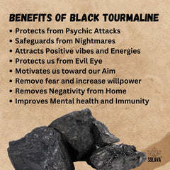 Original Black Tourmaline Stone Crystal