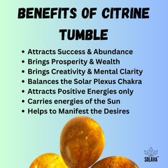 Buy Original Yellow Citrine Stone Tumble SOLAVA WORLD
