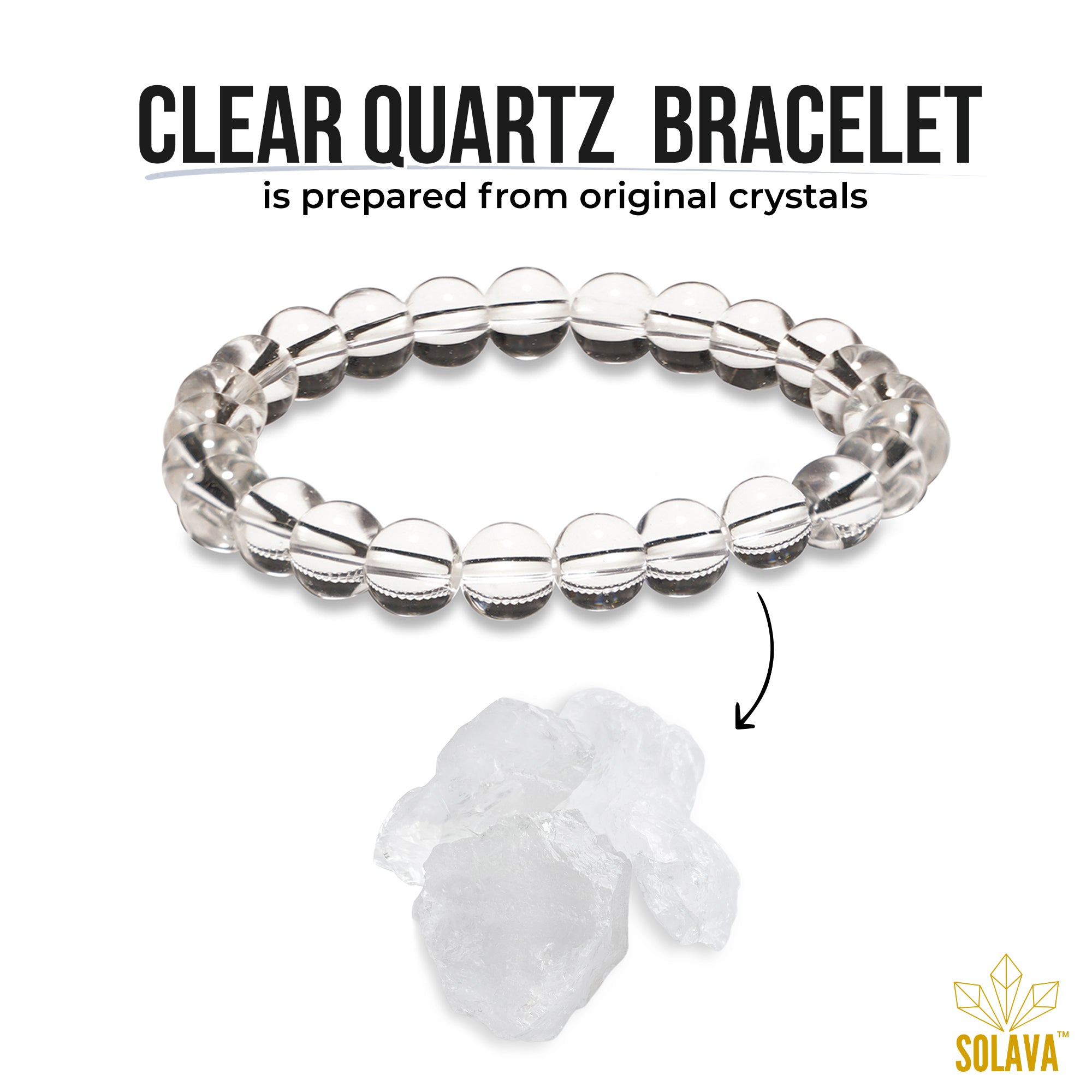 Original Clear Quartz Bracelet with Certificate