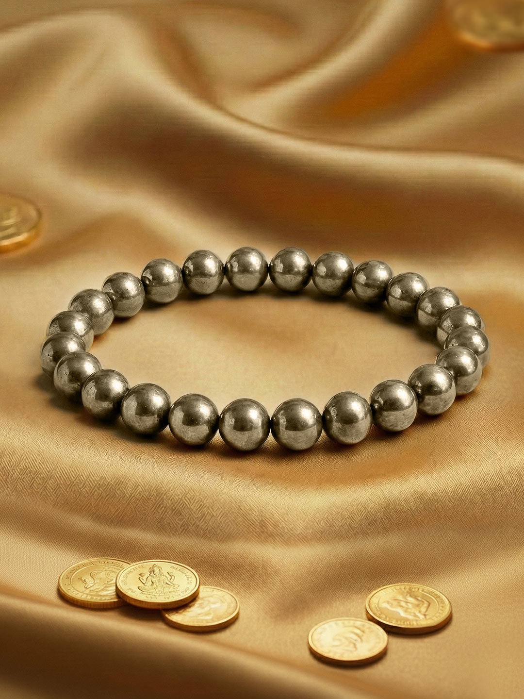 Premium Pyrite Bracelet with Certificate for Men and Women