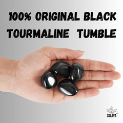 Original Black Tourmaline Stone Tumble