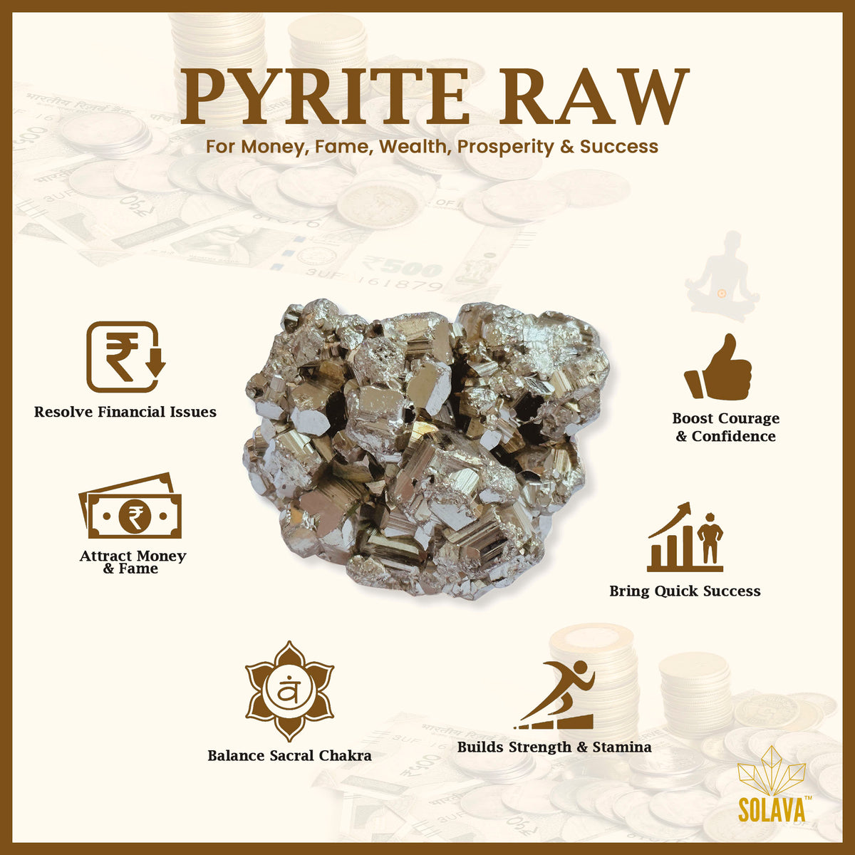 Pyrite Stone Original Cluster Stone