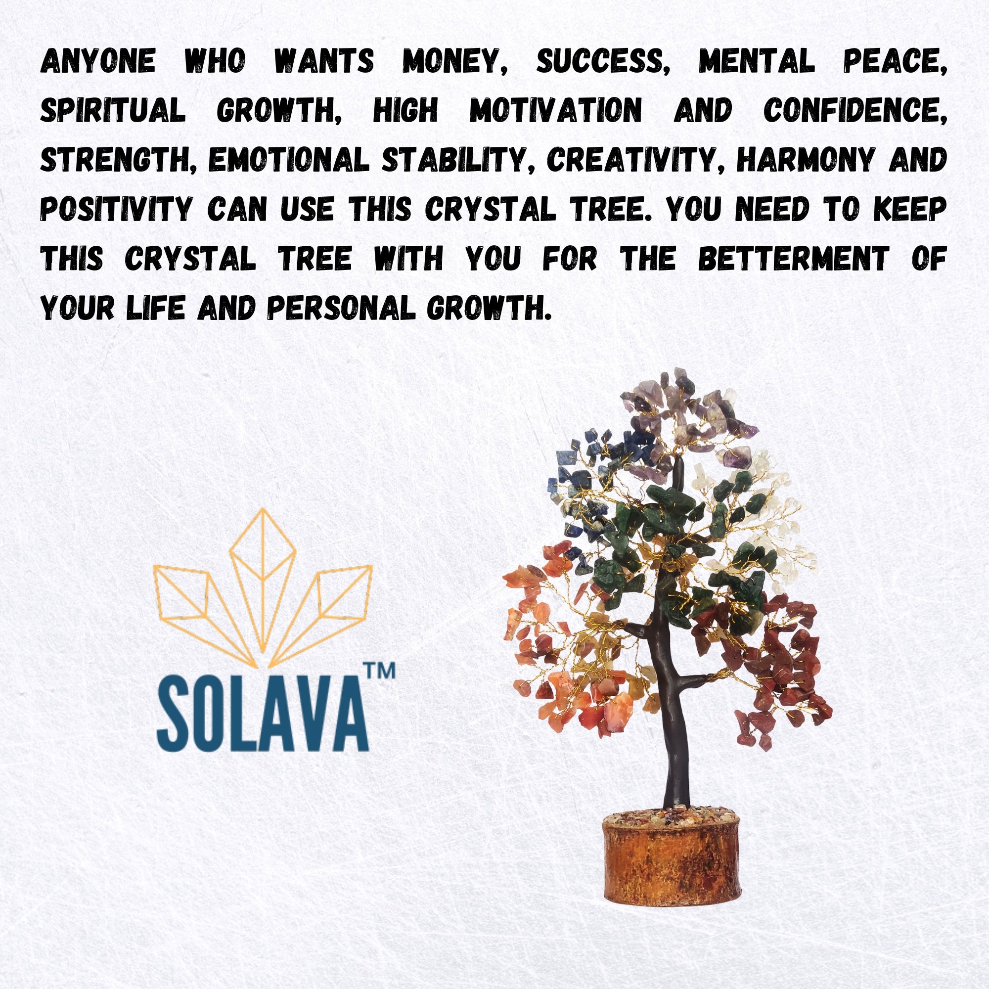 Seven Chakra Crystal Tree - 300 Chips